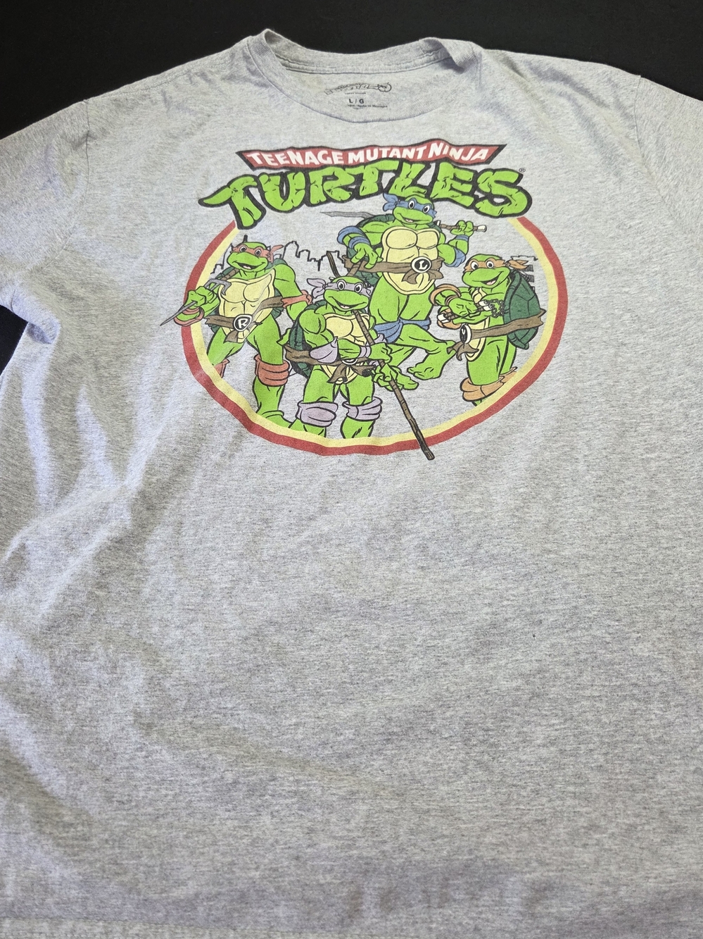 Nickelodeon Teenage Mutant Ninja Turtles Gray Graphic Tee